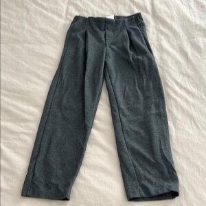 Dark Gray Wide Leg Knit Pants